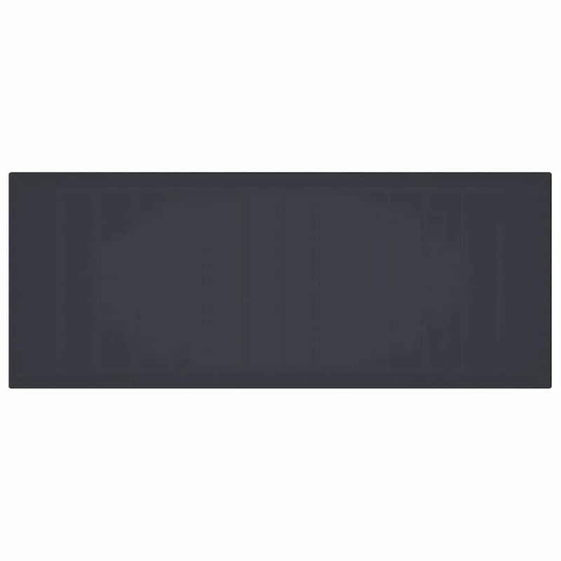 vidaXL Garden Table Anthracite/Brown poly rattan - 98.4 x 39.4 x 28.7 inch