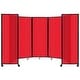 preview thumbnail 53 of 129, Room Divider 360 Folding Portable Partition - Polycarbonate Red Poly - 7'6" H x 14' W