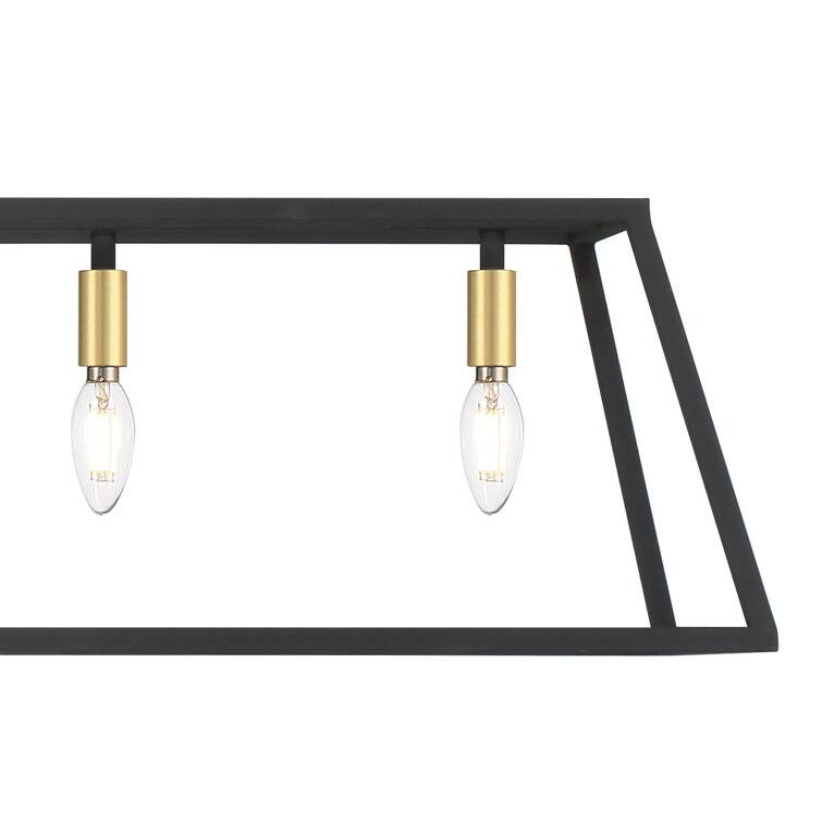 7-light Large Modern Farmhouse Kitchen Island Lighting - 55''