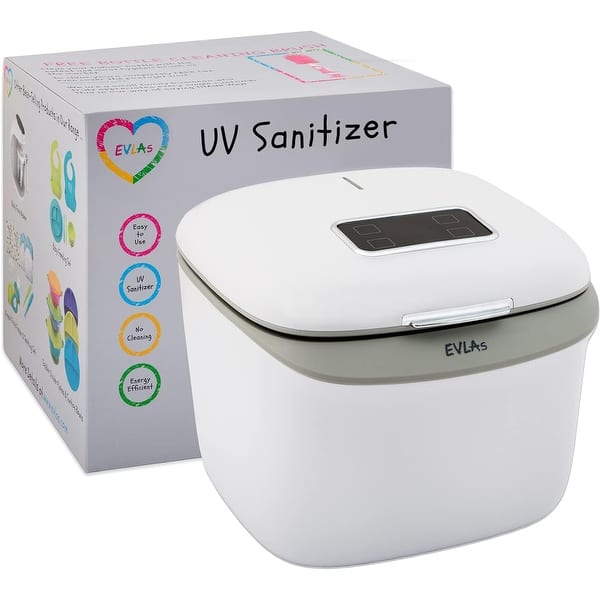 slide 2 of 7, Bluestone UV Light Sanitizer, Sterilizer and Dryer Box with UV-C Lamp for Phones, Toothbrush, Beauty & Nail Tools 11 x 12 x 9