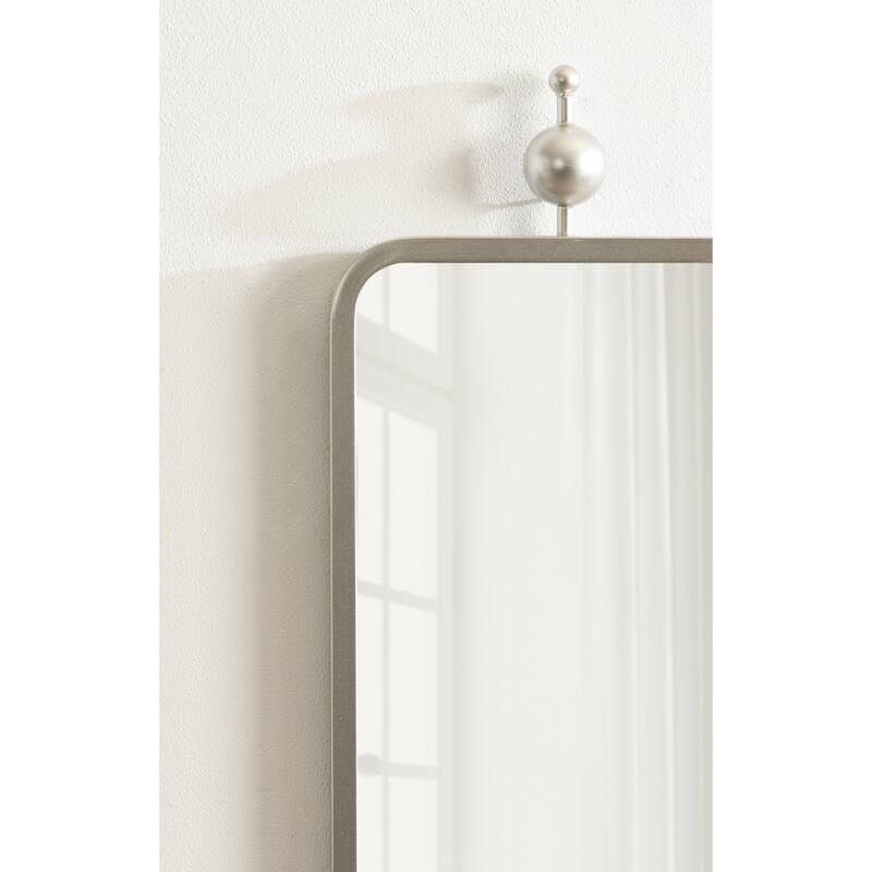Kate and Laurel Kasota Slim Rectangle Mirror Metal