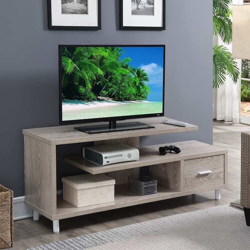 Convenience Concepts Seal TV Stand for TVs up to 65 Inches - Ice White