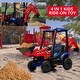 preview thumbnail 1 of 4, 4 in 1 Kids Excavator Ride On Toy