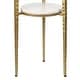 preview thumbnail 10 of 10, Seraphina Modern Round Marble 2-Tier Drink Table, Metal Small Accent Side End Table for Living Room Bedroom