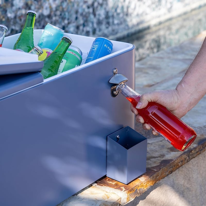 Permasteel 80-Qt Outdoor Patio Cooler with Removable Basin
