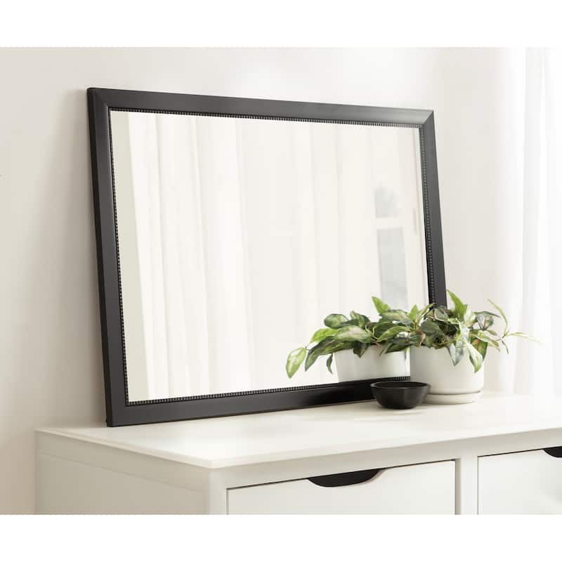 Kate and Laurel Monetta Rectangle Bathrom Wall Mirror