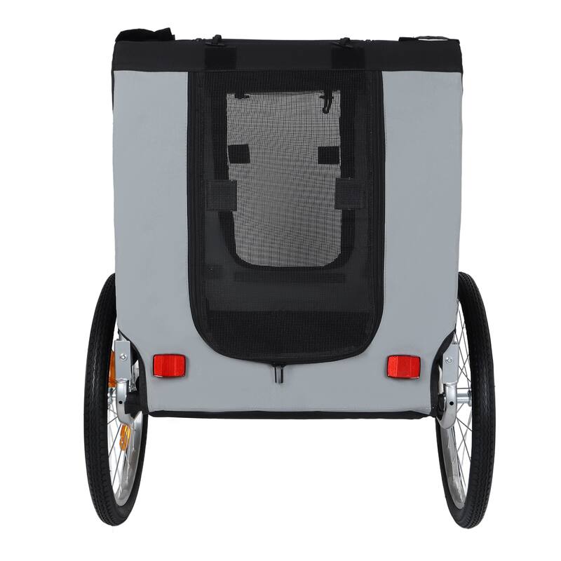 Large Folding Bike Trailer for Dogs, 100LB Capacity All-Terrain Pet Carrier for Cycling, Jogging, Camping & Outdoor Adventures