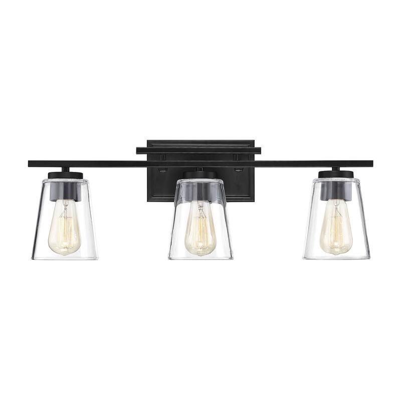 Savoy House Calhoun 3 Light 24" Wide Bathroom Vanity Light - Black