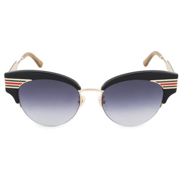 Shop Gucci Gucci Cat Eye Sunglasses Gg0283s 001 53 53mm X 18mm X