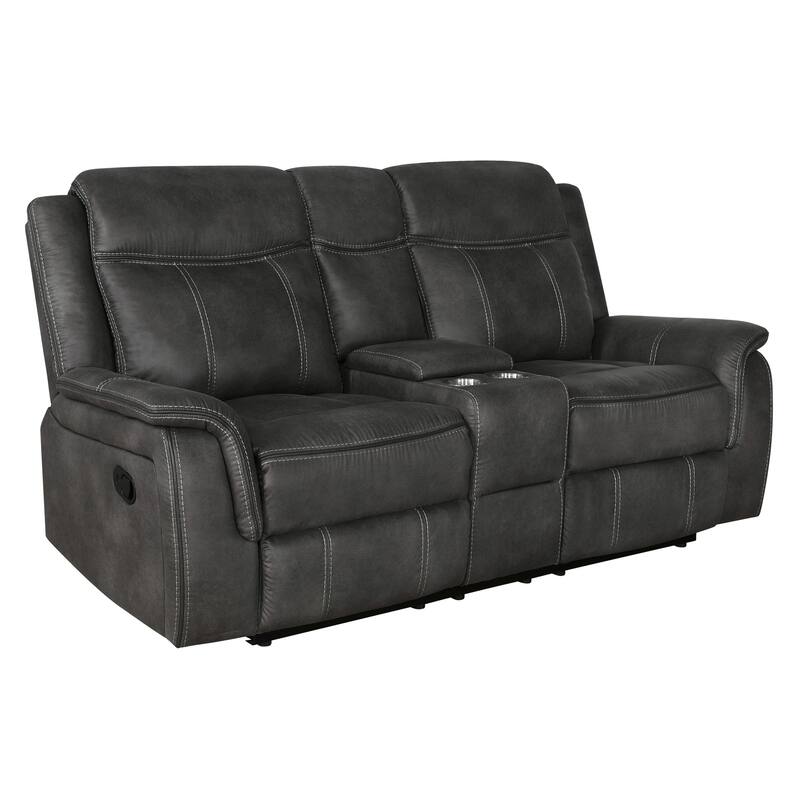 Valhalla Upholstered Motion Loveseat with Console