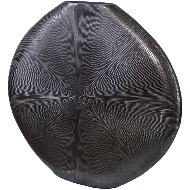 Uttermost 18001 Gretchen 22" Tall Aluminum Vase - Black Nickel