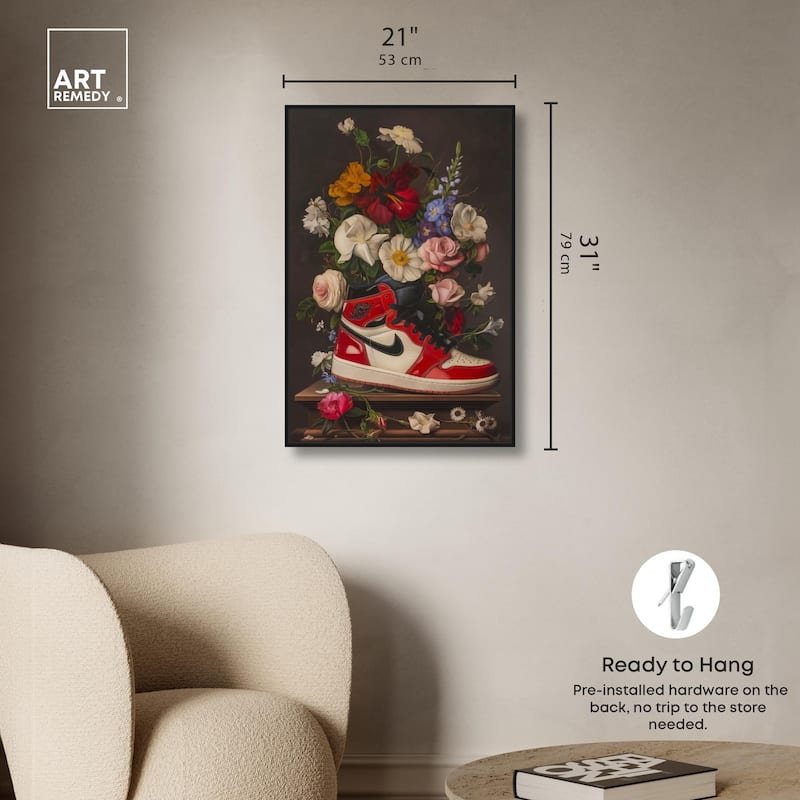 Sneaker Bouquet II Canvas by Art Remedy