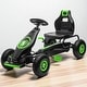 preview thumbnail 1 of 16, Kids Pedal Go Kart Ride-On Toy with Adjustable Seat, Suspension, Hand Brake & Rubber Wheels, for Ages 5-12, 110 lbs Capacity Green