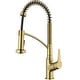 preview thumbnail 6 of 38, Karran Scottsdale Single-Handle Pull-Down Sprayer Kitchen Faucet Brushed Gold