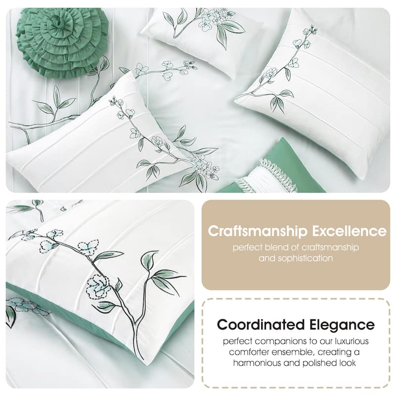 Nanshing Blair 7 Piece Botanical Comforter Set