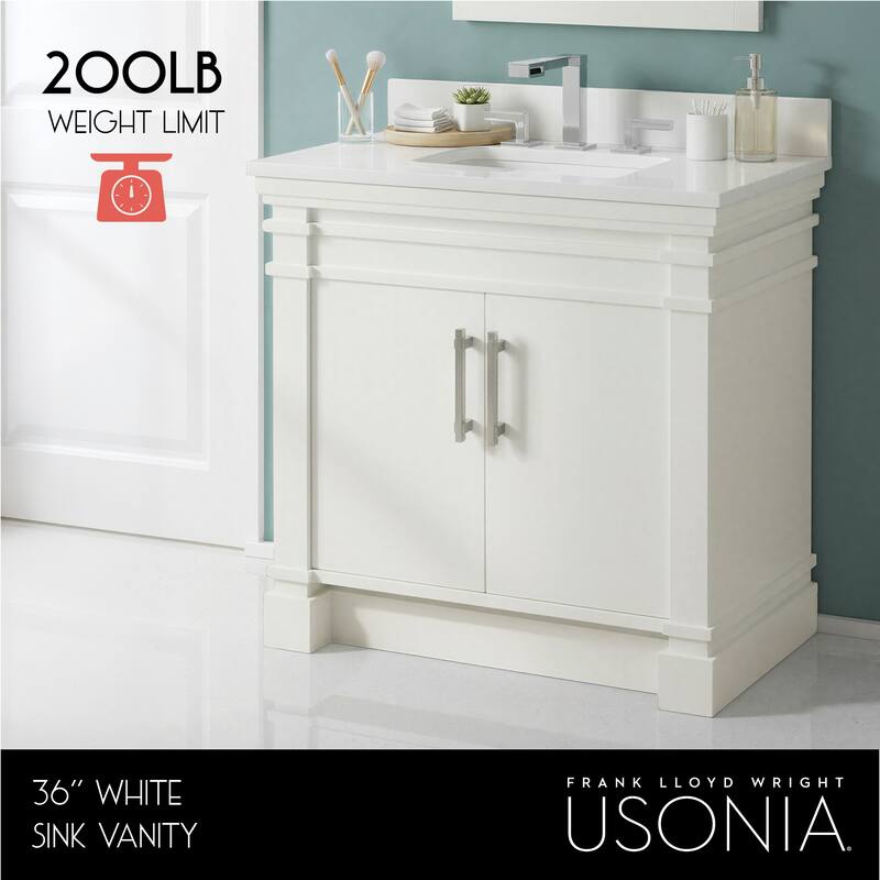 Frank Lloyd Wright USONIA® Harmony 36-inch Wood Sink Vanity