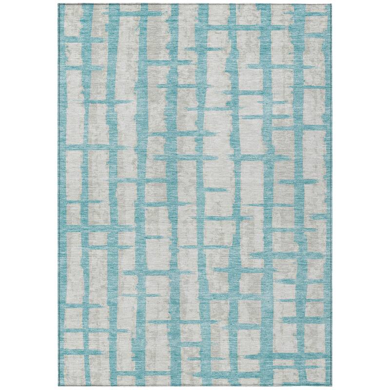 Machine Washable Indoor/ Outdoor Chantille Contemporary Ombre Rug