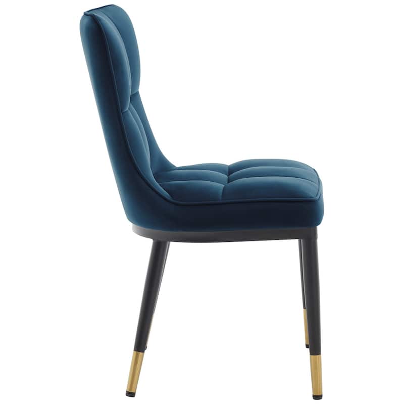 Modern Velvet Upholstered Dining Chairs, Set of 2/4 - 35.8"H x 18.9"W x 23.2"D