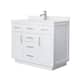 Option White, Nickel Trim, White Quartz Top