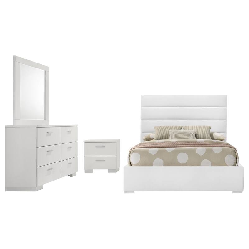 Felicity Bedroom Set White High Gloss