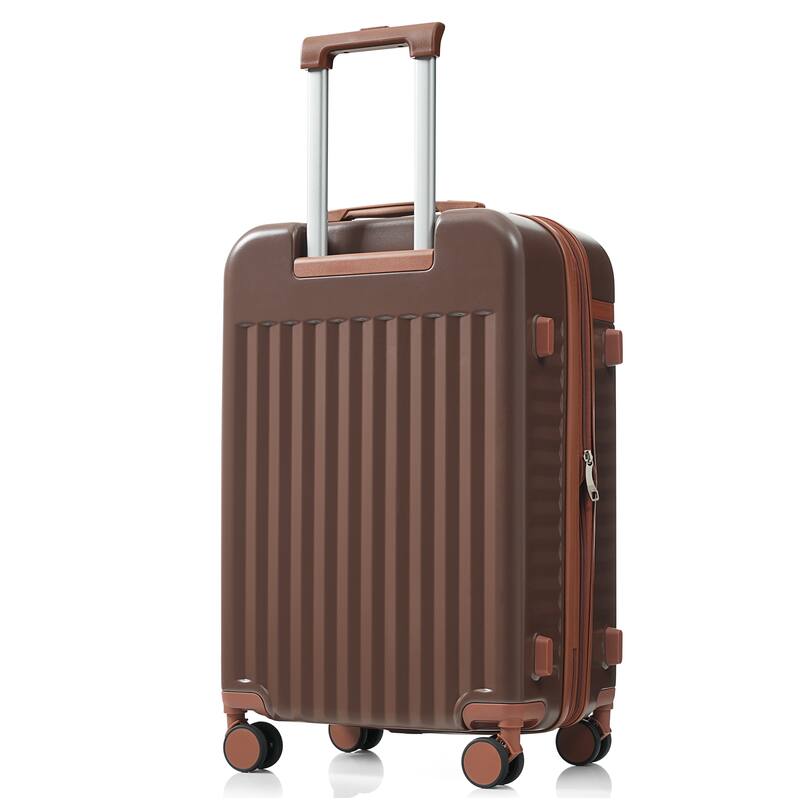 Luggage Set of 3, 20inch with USB Port, front opening design Airline Certified Carry on Luggage, ABS Hard Shell Luggage