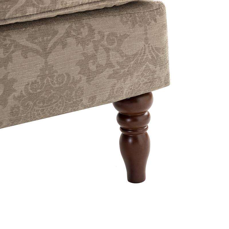 Epimethis Traditional Wingback Armchair with Foam-filled Seat and Turned Legs Set of 2 by HULALA HOME