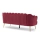 preview thumbnail 57 of 62, Reitz Glam Velvet Shell Sofa by Christopher Knight Home - 76.25" L x 29.25" W x 33.50" H