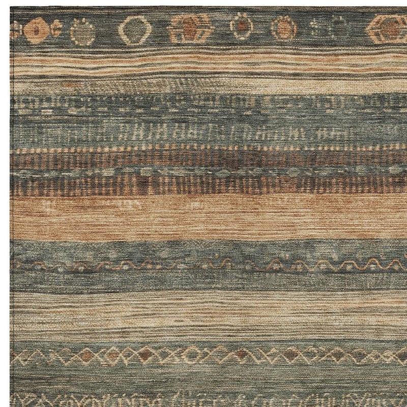 HomeRoots Aztec Transitional Rectangle Outdoor Rug