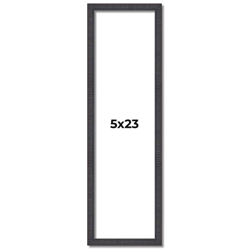5x23 Frame Brown Solid Wood Picture Frame - Complete Modern Photo