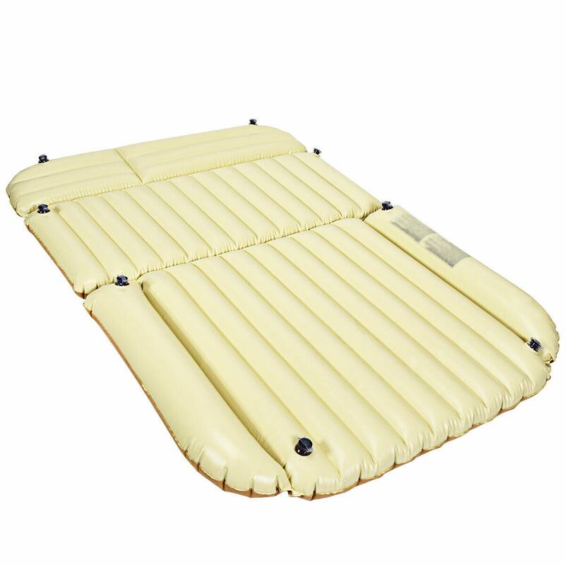 Camel Inflatable Car Mattress with Rapid Inflation and Waterproof Flocked Surface Camping and Travel
