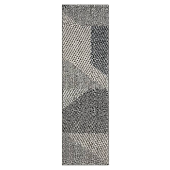 Terra by Obeetee Resort Abstract Rug - Cream/Onyx - 2'2" x 7'6"