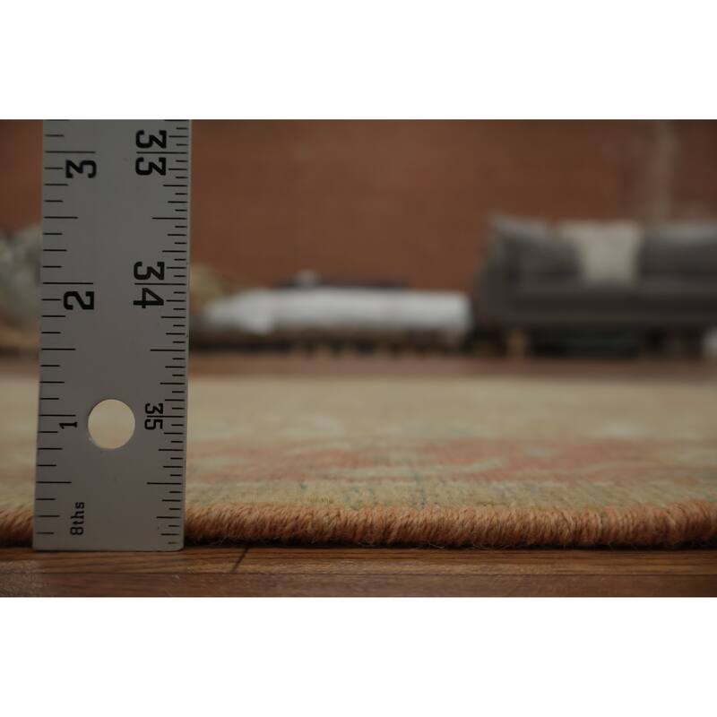 Hand Knotted Oriental 100% Wool Carpet Traditional All-Over Brown Ziegler Area Rug - 3' 10'' X 1' 11''