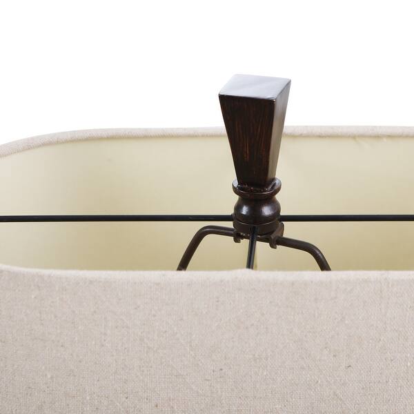 Stylecraft Tandoori Spice And Arabic Ceramic Dark Red And Tan Glaze Table Lamp White Fabric Shade Overstock 20954851