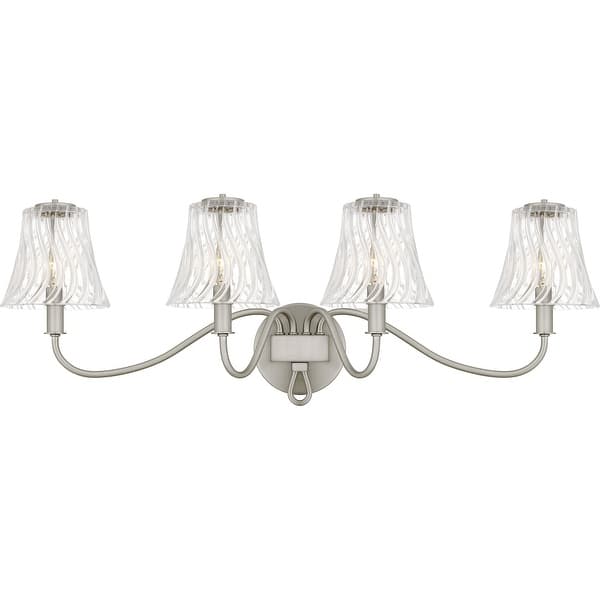 slide 2 of 7, McKinney 4-Light Brushed Nickel Bath Light