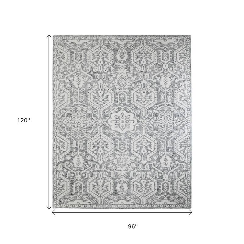 HomeRoots Geometric Casual Rectangle Area Rug