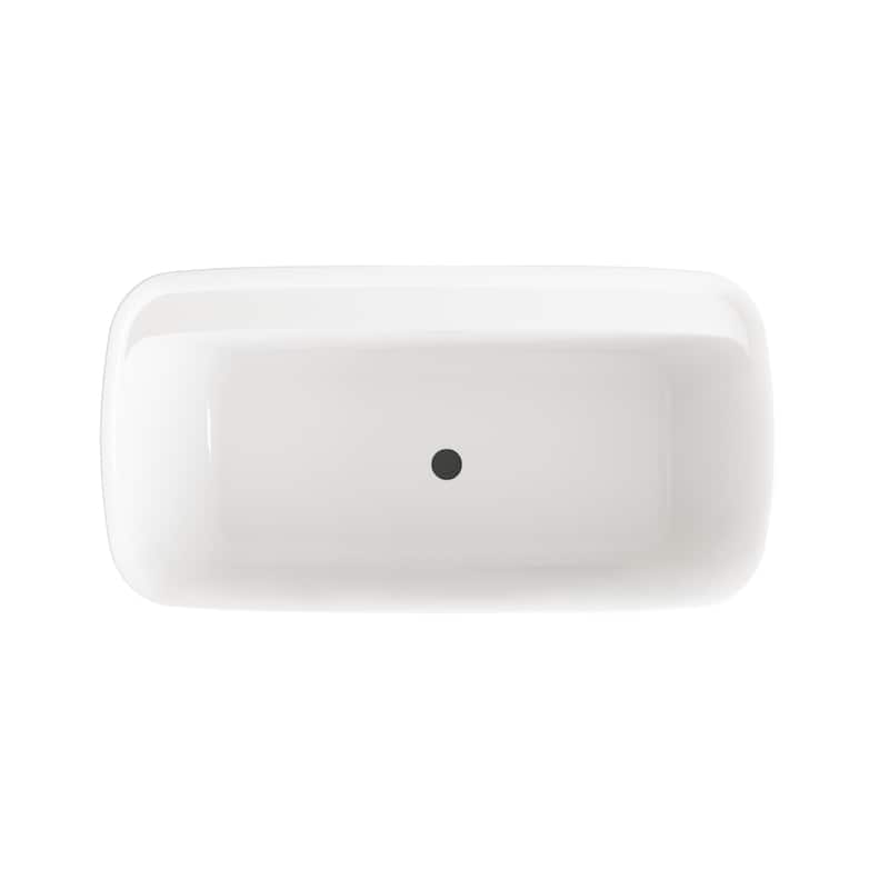 Chad Soaking Bathtub in Glossy White