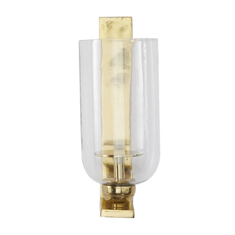Aluminum Metal Single Candle Wall Sconce - Silver, Gold, Black - Roche River Decor