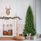 preview thumbnail 2 of 14, Fraser Hill Farm 7.5-Ft. Winter Falls Slim-Silhouette Christmas Tree