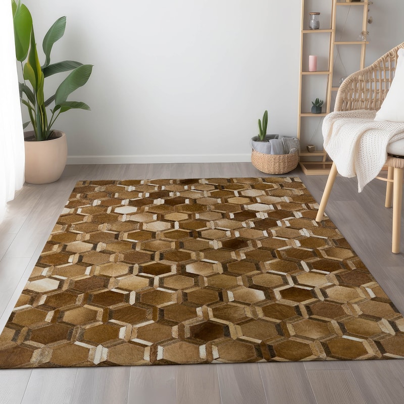 Premium Washable Super Soft Traditional Casual Mayfield Rug - Brown - 8' x 10' - Rectangle