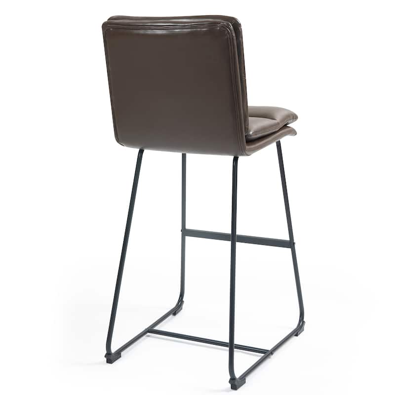 Set of 2 Aulani Upholstered Metal Frame Counter Stool