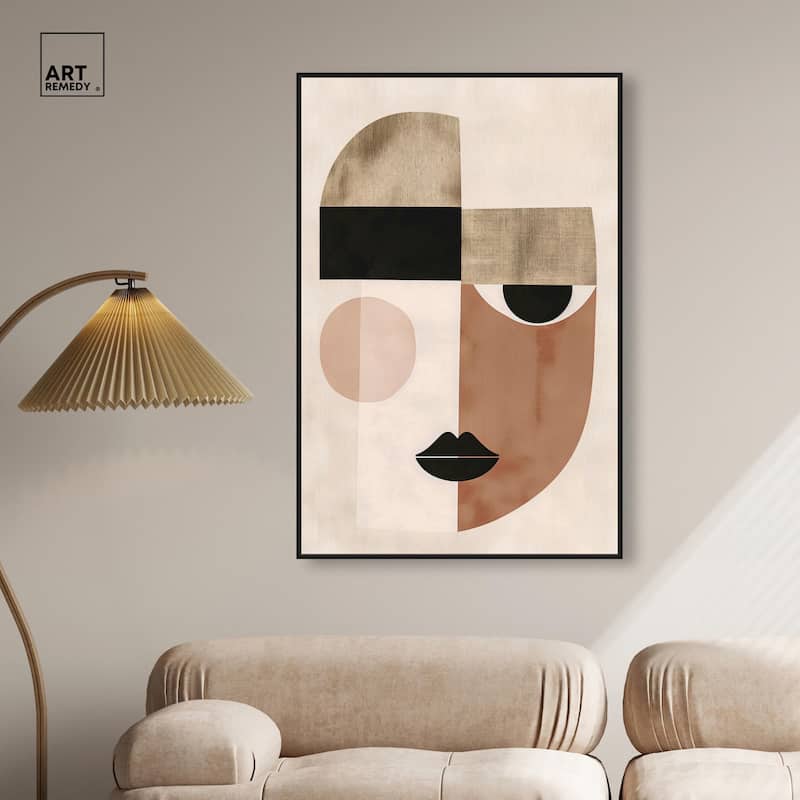 Face Moderne I Canvas by Art Remedy