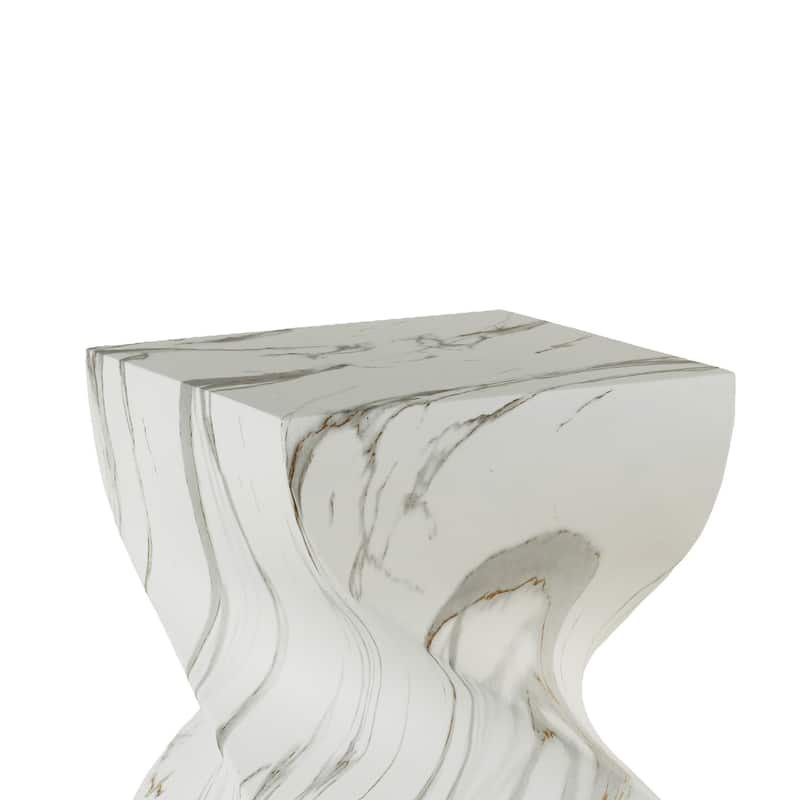 Modern Small Round Side Table for Outside Tree Stump Garden Stool DrumTable indoor and Outdoor