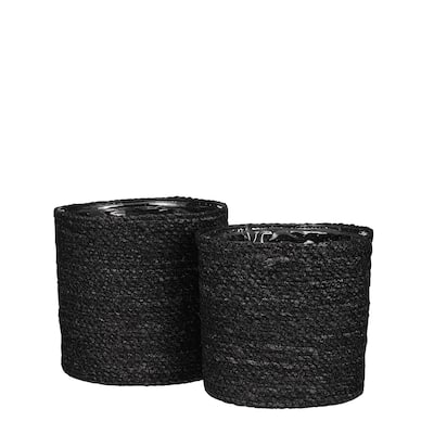 Set of 2 Atlantic Basket Black-ST