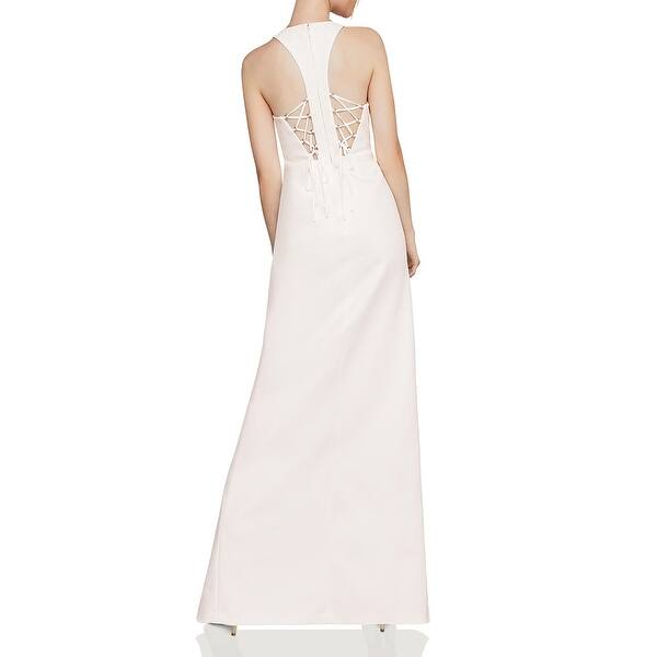 Bcbg Max Azria Womens Evening Dress Lace Up Side Slit Off White Overstock 30584577 Bcbg dresses bcbgmaxazria dresses cheap dresses evening dresses short dresses white cocktail $148 max and cleo by bcbg white rosette strapless lauren shift dress 0 nwt m421. bcbg max azria womens evening dress lace up side slit off white