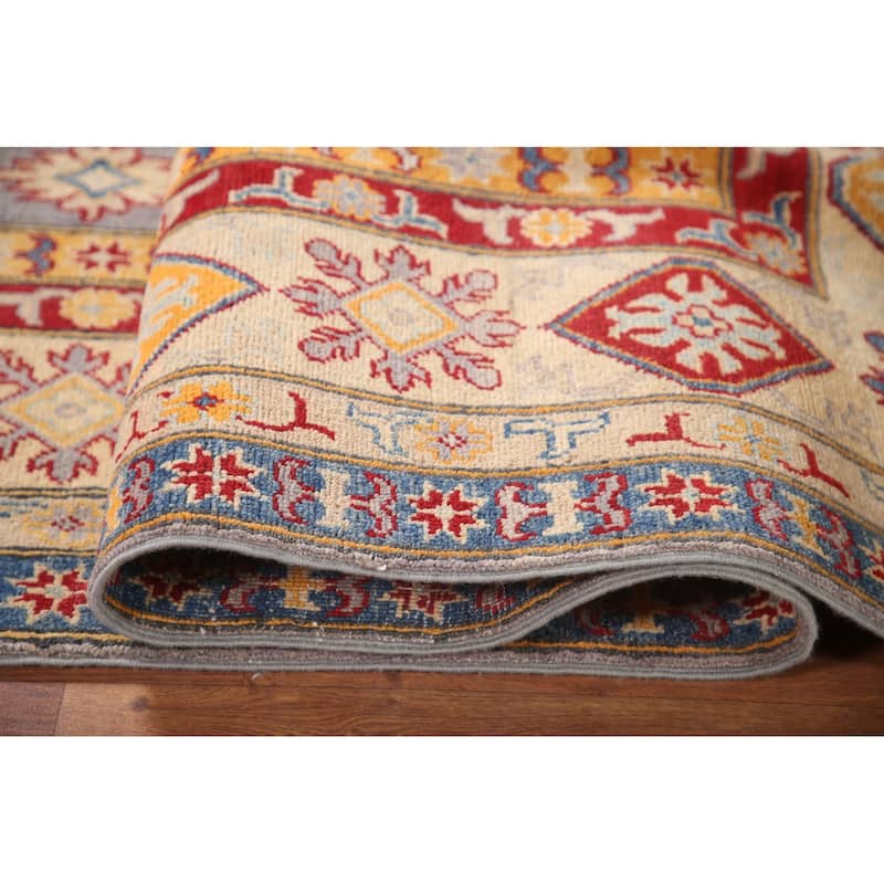 Oriental Kazak Area Rug Hand-Knotted Wool Carpet - 6'7" x 10'2"