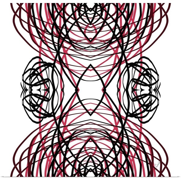 "Convergence I - White" Poster Print