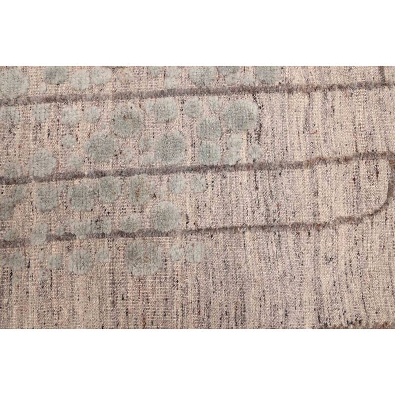 ECARPETGALLERY Hand-knotted Tangier Grey Wool Rug - 8'3 x 10'1