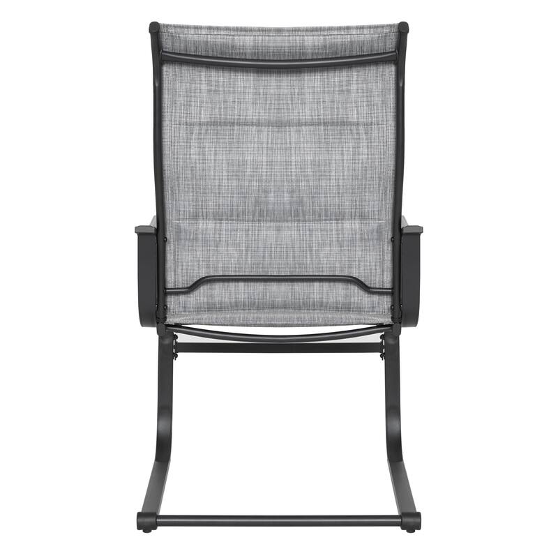 3-Piece Outdoor Bistro Set, Breathable Textilene, Durable Iron Frame