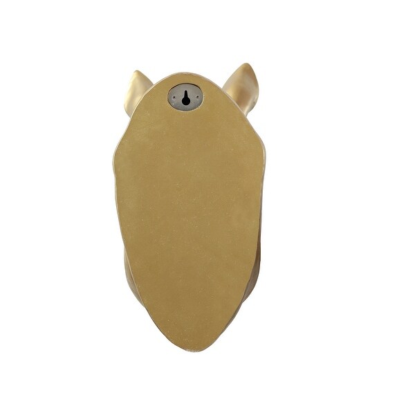 Rhino Head Wall Mount Art Gold Color - On Sale - Bed Bath & Beyond