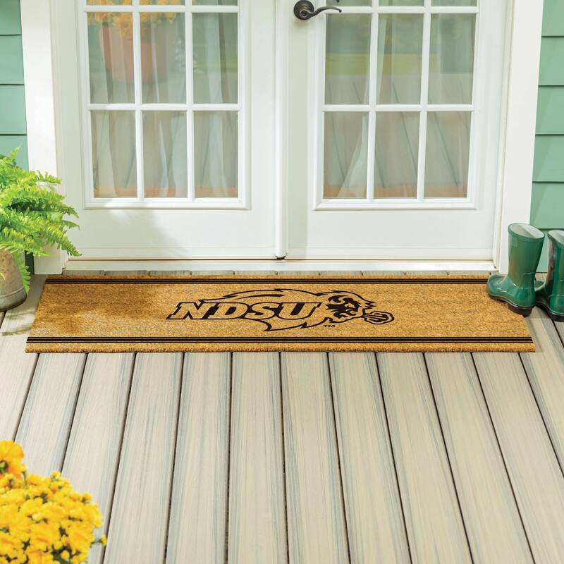North Dakota State University Monochrome Indoor/Outdoor Coir Door Mat